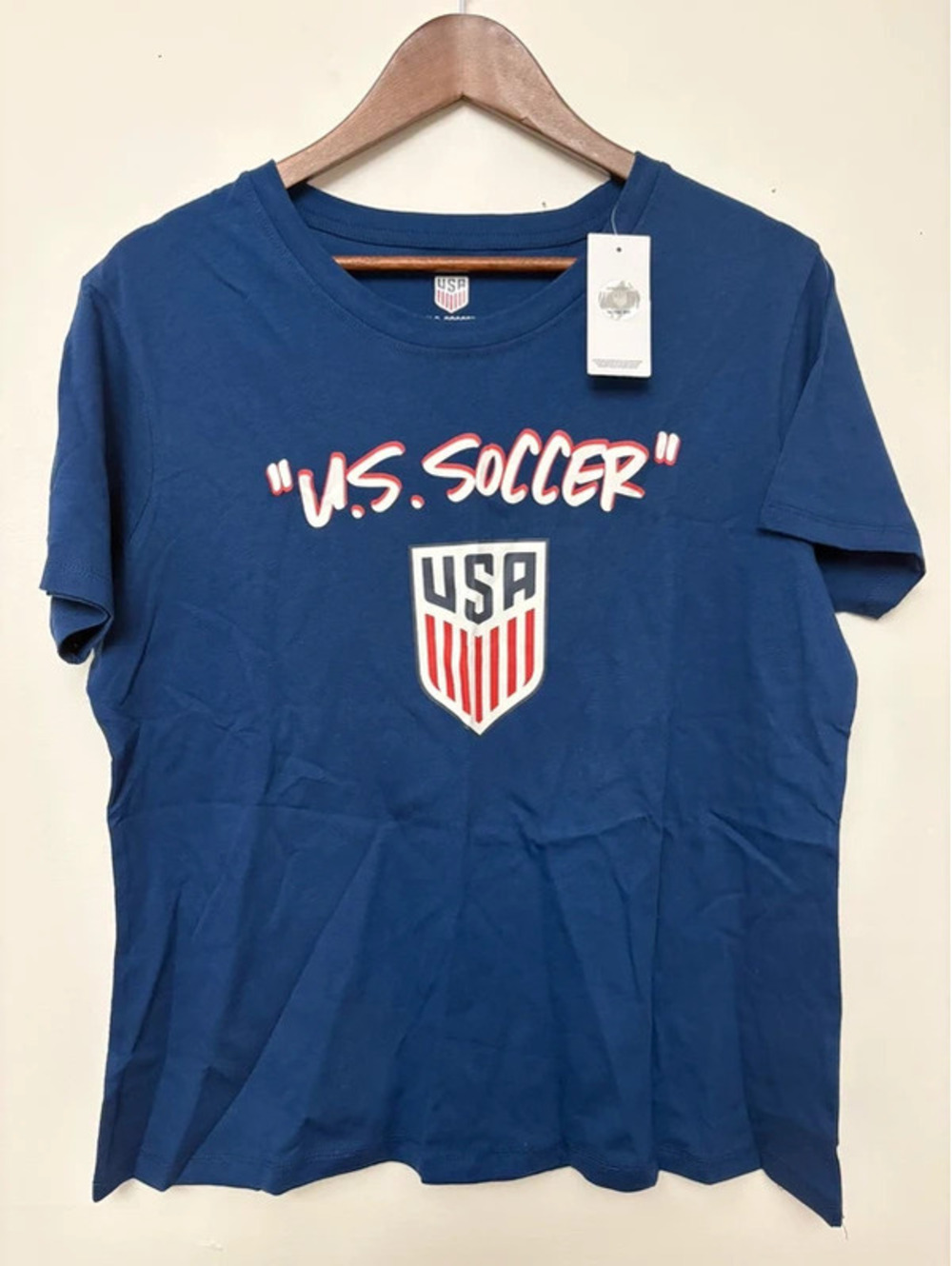 U.S. Soccer USA Navy Blue Graphic T-Shirt XL NWT